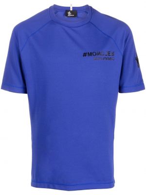 Jersey t-shirt Moncler Grenoble blau