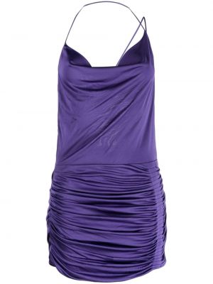 Drapované koktejlkové šaty Gauge81 fialová