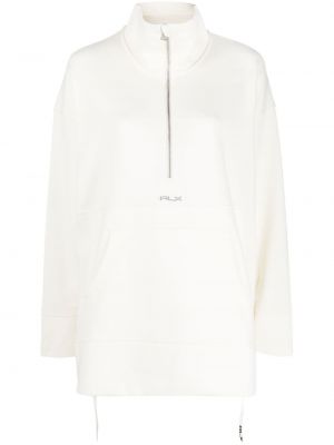 Oversized φούτερ με φερμουάρ Rlx Ralph Lauren λευκό
