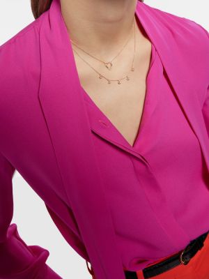 Ogrlica iz rožnatega zlata z zvezdico Roxanne First