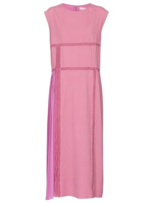 Кружевное ажурное платье миди на шнуровке Chloã©, розовый