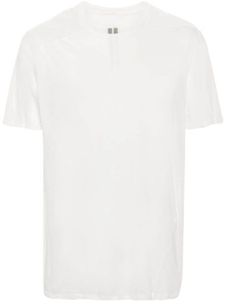 Βαμβακερή μπλούζα με διαφανεια Rick Owens Drkshdw λευκό