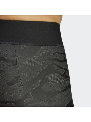 Pantalon de sport à motif mélangé Adidas Performance noir