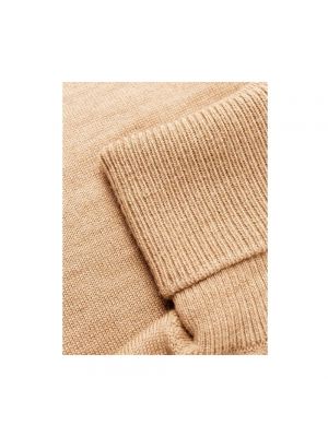 Jersey cuello alto de lana de lana merino con cuello alto A.p.c. marrón