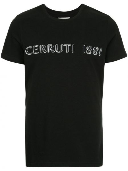 T-shirt z printem Cerruti 1881, сzarny