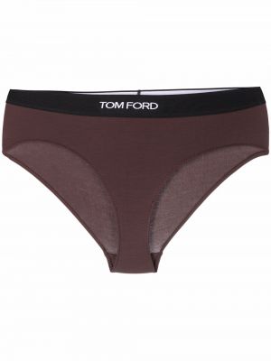 Pantalon culotte à imprimé Tom Ford marron