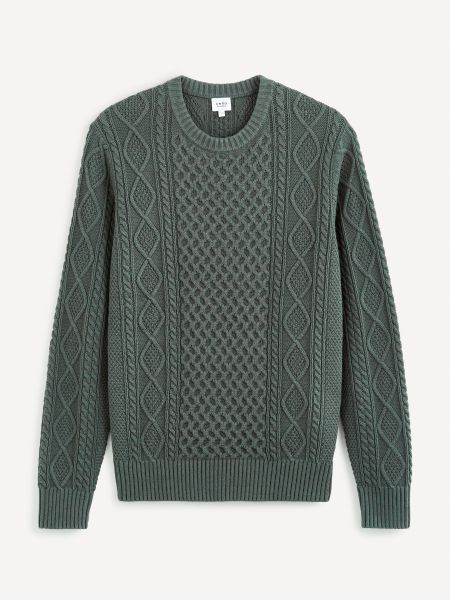 Dzianinowy sweter Celio szary