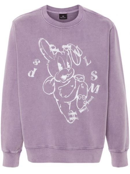 Sweatshirt aus baumwoll mit print Ps Paul Smith lila