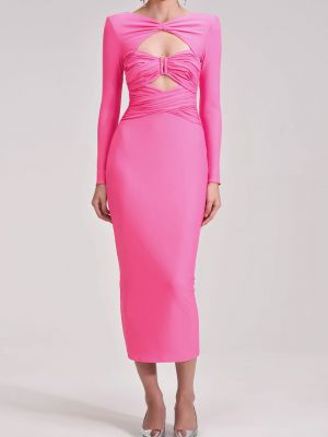 Коктейльное платье Self-portrait розовое