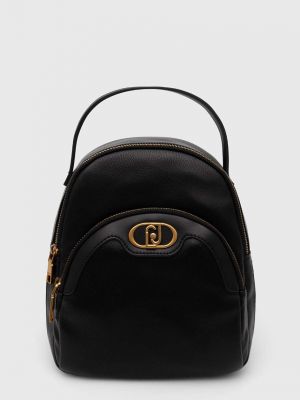 Черный однотонный кожаный рюкзак Liu Jo