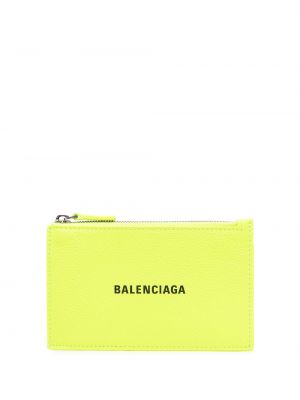 Peňaženka na zips s potlačou Balenciaga