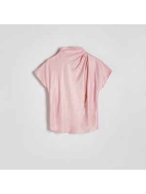 Bluză din viscoză Reserved roz