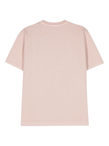 Medvilninis siuvinėtas marškinėliai Autry rožinė