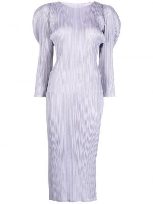 Abito midi pieghettato Pleats Please Issey Miyake viola