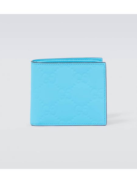 Portefeuille en cuir Gucci bleu