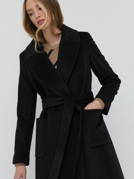Kabát Lauren Ralph Lauren dámský, černá barva, přechodný, bez zapínání