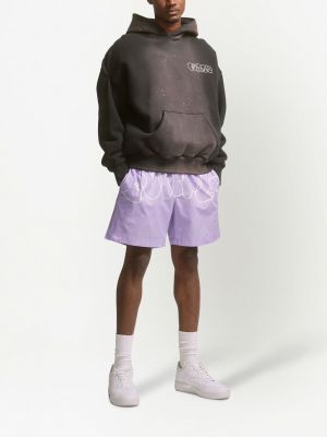 Fleece hoodie Purple Brand