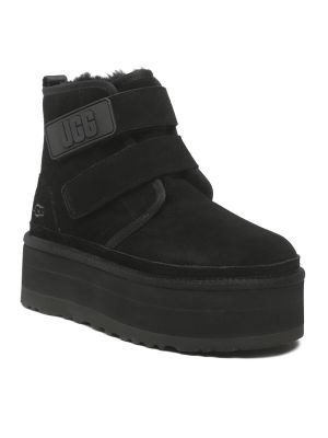 Členkové topánky na platforme Ugg čierna