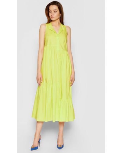 TWINSET Hétköznapi ruha 211TT2458 Sárga Regular Fit
