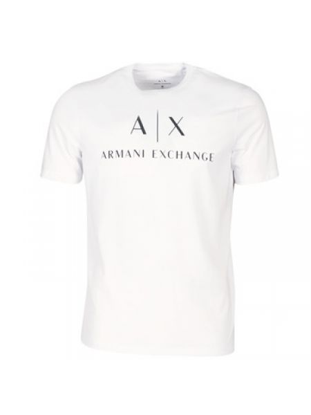 Koszulka z krótkim rękawem Armani Exchange biała