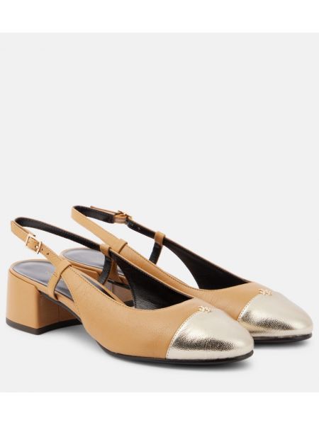 Slingback lær pumps Tory Burch