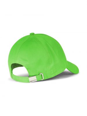 Medvilninis kepurė su snapeliu Karl Lagerfeld Jeans žalia