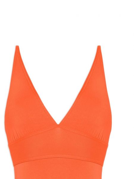 Plavky s výstřihem do v Eres oranžové