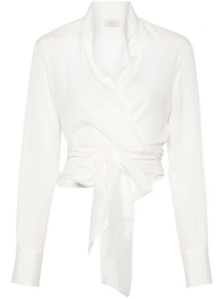 Блуза с яка Mazzarelli бяло