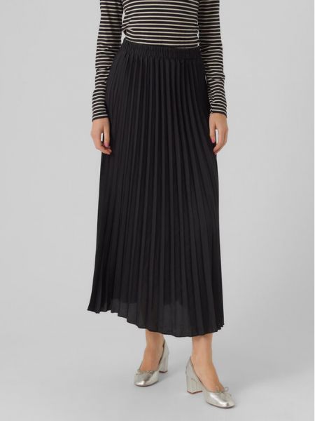 Черная плиссированная юбка Vero Moda