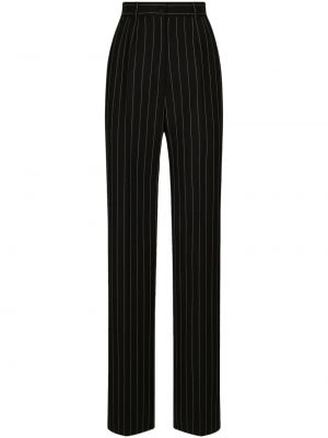 Pantalon taille haute à rayures Dolce & Gabbana
