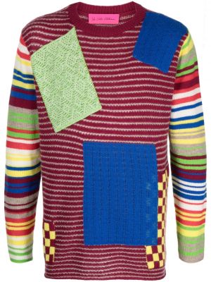 Pleten pulover z okroglim izrezom The Elder Statesman rdeča