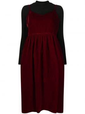 Sukienka midi z kokardką B+ab czerwona