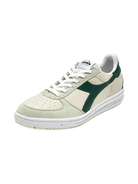 Sneakersy skórzane Diadora zielone