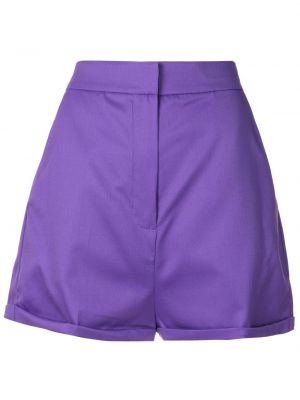 Shorts taille haute en laine Andrea Bogosian violet