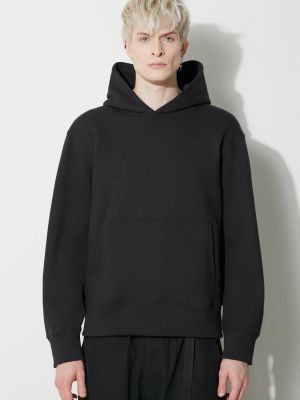 Однотонный хлопковый свитер с капюшоном Adidas Originals черный
