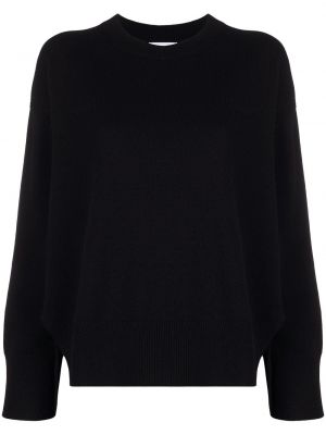 Kašmírový sveter s okrúhlym výstrihom Barrie čierna