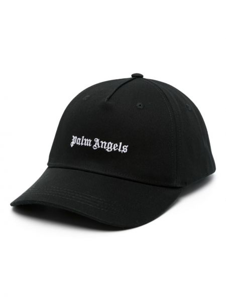 Medvilninis siuvinėtas kepurė Palm Angels