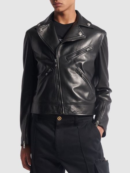 Chaqueta de moto Versace negro