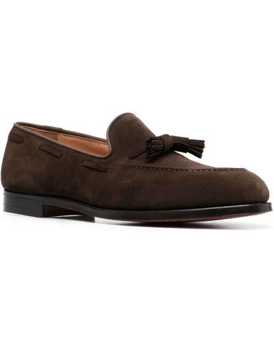 Seemisnahksed loafer-kingad Crockett & Jones pruun
