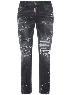 Stretch jeans Dsquared2 svart