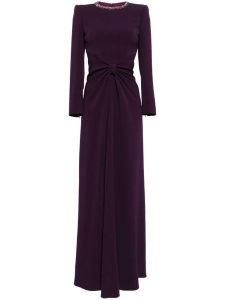 Krepinis vakarinė suknelė su kristalais Jenny Packham violetinė