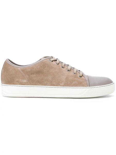 Semsket skinn sneakers Lanvin