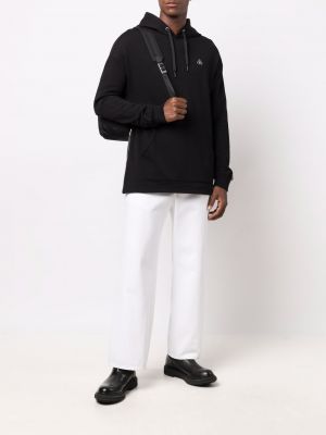 Jersey con capucha de tela jersey Moose Knuckles negro