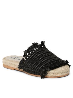 Sandali z obrobami Manebì črna