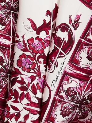 Fular de mătase cu imagine Dolce&gabbana roz