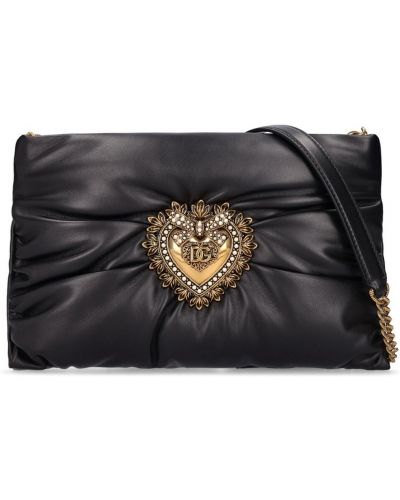 Kožená kabelka so srdiečkami Dolce & Gabbana