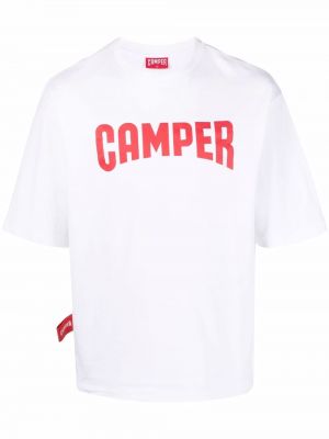 T-shirt à imprimé Camper blanc