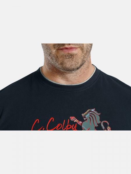 T-shirt Charles Colby bleu