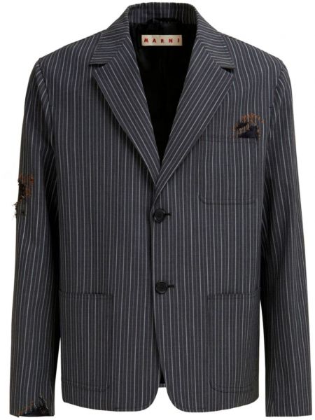 Stribet blazer Marni sort