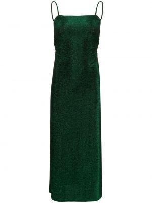 Abito midi con paillettes Reformation verde